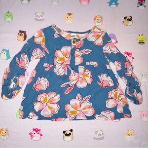 Carter's Floral Peplum Blouse - Size 5T